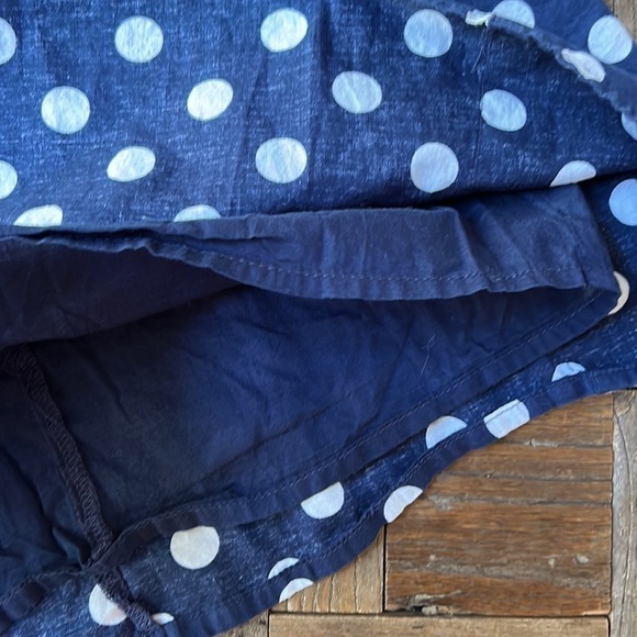 Benetton Girls Navy Polka Dot Dress - Picture 5 of 10